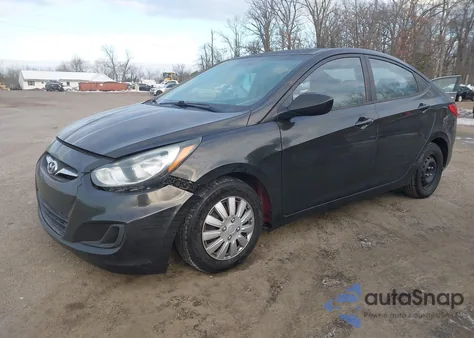 2014 Hyundai Accent Gls z USA, uszkodzony, nr VIN KMHCT4AE1EU649386